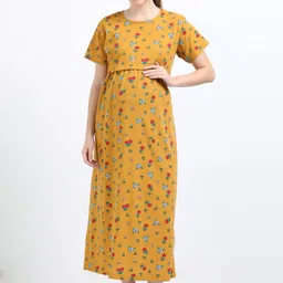 yazhini Women Maternity/Nursing Nighty-picture-28