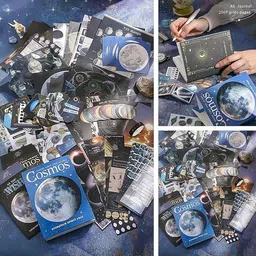 sancorp 346PCS Vintage Cosmos Scrapbook Kit Theme, Scrapbook Kit image 5