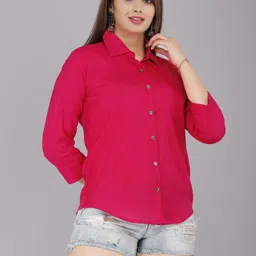 munga fashion Women Regular Fit Solid Casual Shirt-picture-13