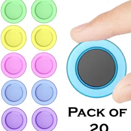 eduway Colourful Transparent Magnet Buttons for Fridge, Magnetic Whiteboard & Craft Use Multipurpose Office Magnets Pack of 20-picture-22