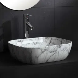 flipkart perfect homes Premium Ceramic Wash basin Counter top basin 18x13x5 inch 114 perfcet Table Top Basin-picture-19