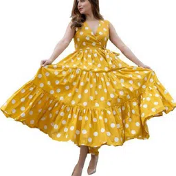 parmar enterprises Rayon Blend Stitched Flared/A-line Gown-picture-20