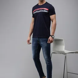 spykar Men Skinny Low Rise Blue Jeans image 5