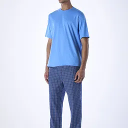 jack & jones Men Top & Pyjama Set Blue Solid image 3