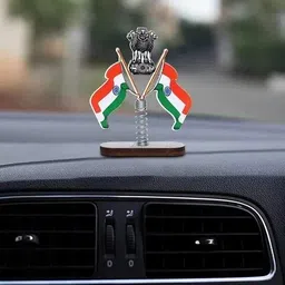himansh expo indian flag With spring Rectangle Car Dashboard Flag-picture-25