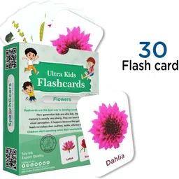 speechgears Flowers FlashCards for Early Learning Babies Kids Toddlers -Pack of 30 image 2