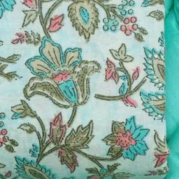 houseofcommon Unstitched Cotton Blend Salwar Suit Material Floral Print image 2