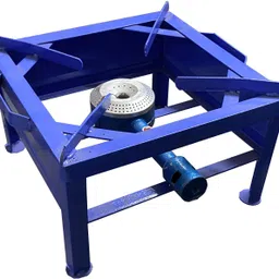 suryalaxmi 12LX12WX8H INCH MS BLUE POWDER COATED GAS BHATTI/READY TO USE Iron Manual Gas Stove-picture-25