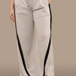 clothink india Women Striped Grey Track Pants-picture-14