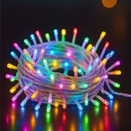 nkxik 35 LEDs 10 m Multicolor Steady Strip Rice Lights-picture-33