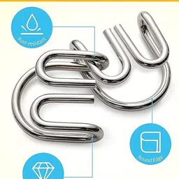 bazaar Brain Teasers Metal Puzzle Toys Puzzle Unlock Interlock Toys image 3