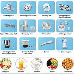 mccoy SUPER CHEF - 11220010211 600 W Food Processor image 3