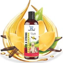 the dds store Grooming Combo for Dogs Pet Shampoo 200 ml (Smooth & Strong(Vanilla)+Bath Brush) Allergy Relief, Anti-dandruff, Anti-fungal, Anti-itching, Flea and Tick Vanilla Dog Shampoo-picture-18