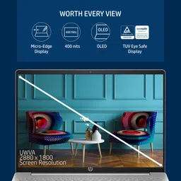 HP Pavilion Plus Creator OLED Eyesafe H-Series Intel Core i7 12th Gen 12700H - (16 GB/1 TB SSD/Windows 11 Home) 14-eh0024TU Thin and Light Laptop image 2