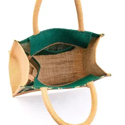 h&b jute Waterproof Lunch Bag image 4