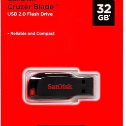 SanDisk Pendrive 32 GB 32 Pen Drive Compatible with Desktop Computer, Audio Player, Television, Laptop USB 2.0 Plastic Case image 4