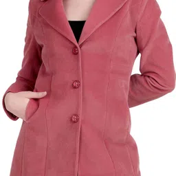 brazo Tweed Solid Coat For Women-picture-18