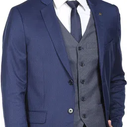 ad by arvind Men Ceremony Suit Solid Suit image 3