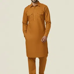 zayrahapparel Men Cotton Blend Kurta Pyjama Set-picture-41
