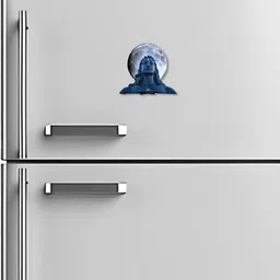 saf Shiv Adiyogi Photo Refrigerator Magnet Religious Gifts for home and Office FM-66 Photo Gallery Magnets Pack of 1 image 2