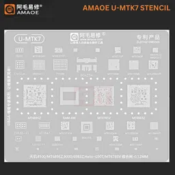 akt AMAOE U-MTK7 Tin rebelling , 8100,MT6895Z,9000,6983Z,HELIO-G90T, MT6785V Quilting Stencil-picture-25