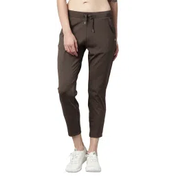 Enamor Mid Rise Travel Pants 7/8th Length Drawstring Relaxed Fit Quick Dry E068-image-9