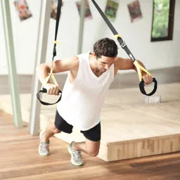 dr pacvu Set3|Single, Plastic Resistance Band Foam Skipping Rope Body Stretching,Exercise Fitness Accessory Kit Kit image 5