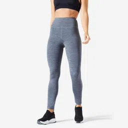 Women Gym Leggings High-Waist - Mottled Grey-image-45