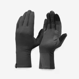 Adult Trekking Merino Wool Liner Gloves - MT500 Grey-image-56