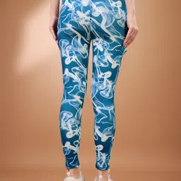 poojaran Printed Women Multicolor Tights image 2