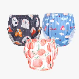 chinmay kids Baby Panty: Boys and Girls Waterproof Printed Panty (Pack of 3)-picture-15