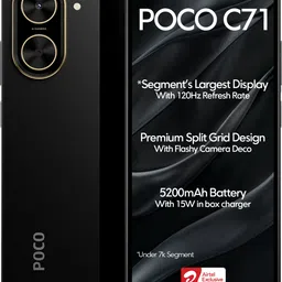 poco C71- Locked with Airtel Prepaid (Power Black, 64 GB) image 2