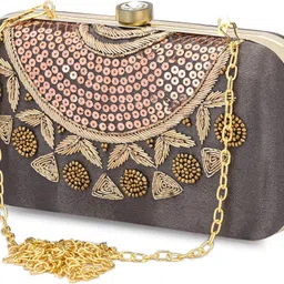 for the beautiful you Party Grey Clutch - Regular Size-picture-25