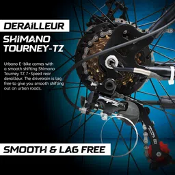 matelco URBANO Ei26 BLACK 26 inches Single Speed Lithium-ion (Li-ion) Electric Cycle image 4