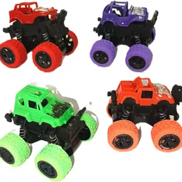 anuradha Mini Monster Toy Trucks Pack of 4) Friction Powered Cars for Kids-picture-31