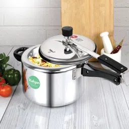 kalyan Classic Lime Series Inner Lid Non-Induction Base ISI CERTIFIED 5 L Pressure Cooker image 5