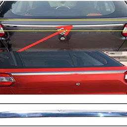 auto e-shopping ABS Plastic Chrome Diggi Garnish Patti Dicky Rear Boot Trunk Guard Ertiga Glossy, Chrome Maruti Ertiga Rear Garnish image 3