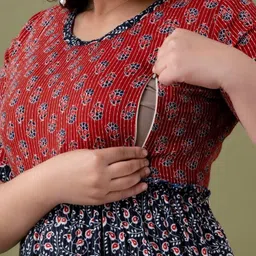 houseofcommon Women Maxi Maroon Full Length Dress image 4