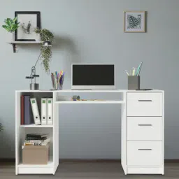 madesa Alaska Writing Table In White Finish-picture-22