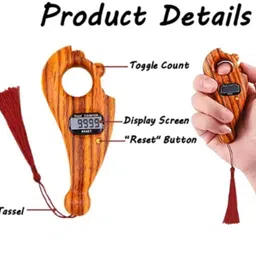 shrilakhdatarenterprises Plastic Beads Portable Rotating Digital Finger Counter Analog Tally Counter image 3