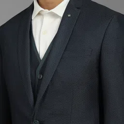 louis philippe Men Three Piece Suit Printed Suit image 4