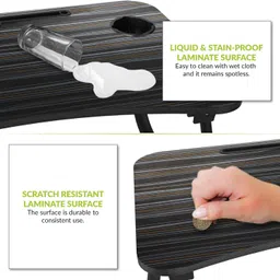 AGTECH Wood Portable Laptop Table image 4