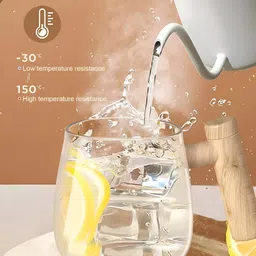 finifab Self Stirring Electric Automatic Mixing Coffee Cup With Lid for Various Purposes Glass Coffee Mug image 3