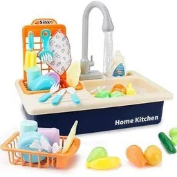 arthasya Play Kitchen Sink Toys | Electric Dishwasher Toy with Running Water-picture-21
