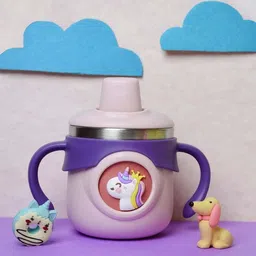 littlelight Insulated Stainless Steel Hot and Cold Spout Sipper Water Bottle For Baby(260ml)-picture-19