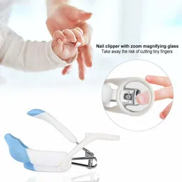 gocart Baby Safety Nail Scissors Nail Clippers with Magnifier image 2