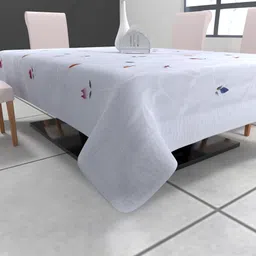 casa furnishing Floral 6 Seater Table Cover image 3