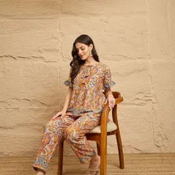 drape and dazzle Top Palazzos Co-ords Set image 5