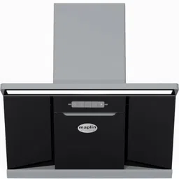 maplin W90-90cm Auto Clean Wall Mounted Black 1830 CMH Chimney-picture-18