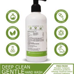 ayouthveda deep clean Deep Clean Gentle Hand Wash|With Neem, Aloe Vera, Tulsi & Lotus|Cleanses Hands Hand Wash image 2